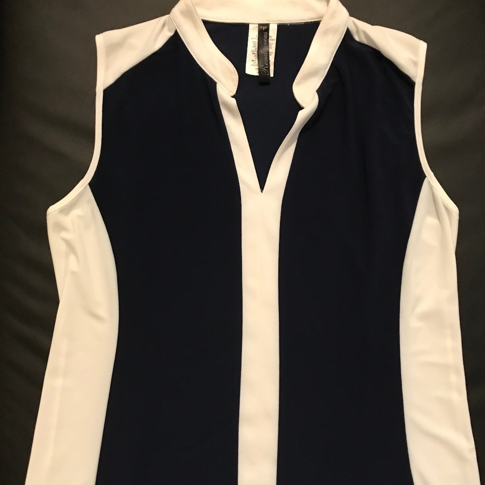 Black and white dress top